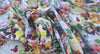 Woven Stretch Polyester Floral Bouquet