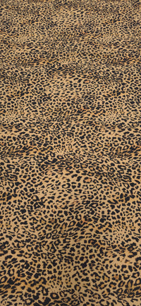 Woven Stretch Polyester Leopard