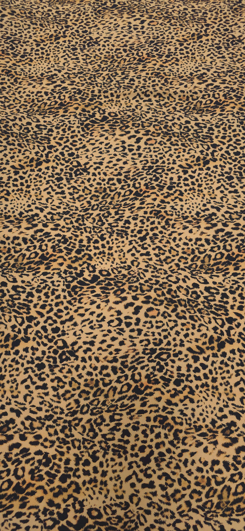Woven Stretch Polyester Leopard