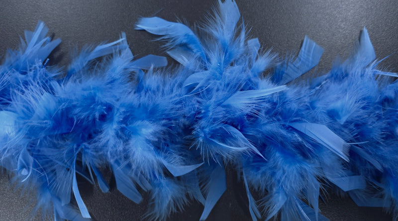 Feather Boa Luxe Blue