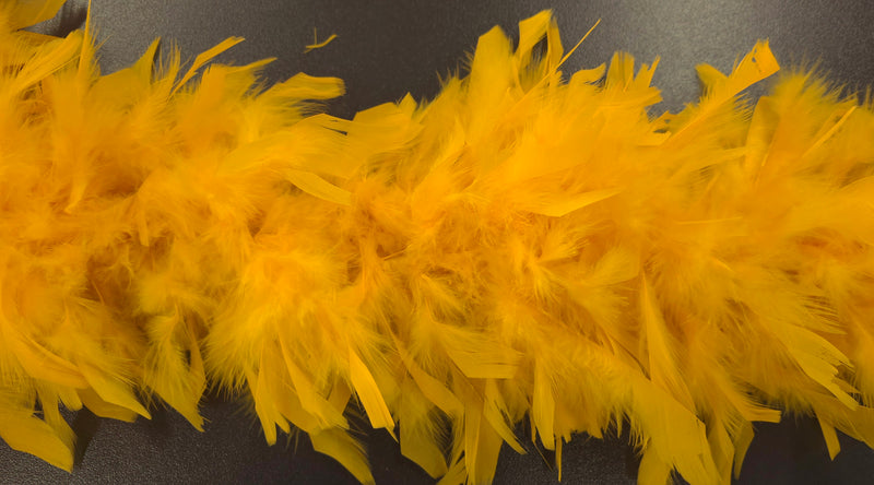 Feather Boa Luxe Gold