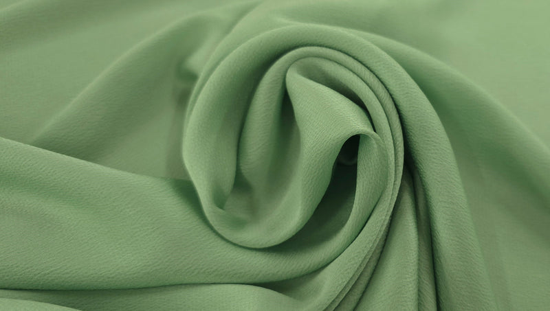 Lightweight Crepe Textured Polyester Mint