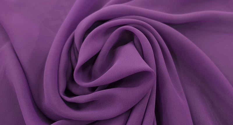 Polyester Georgette Purple