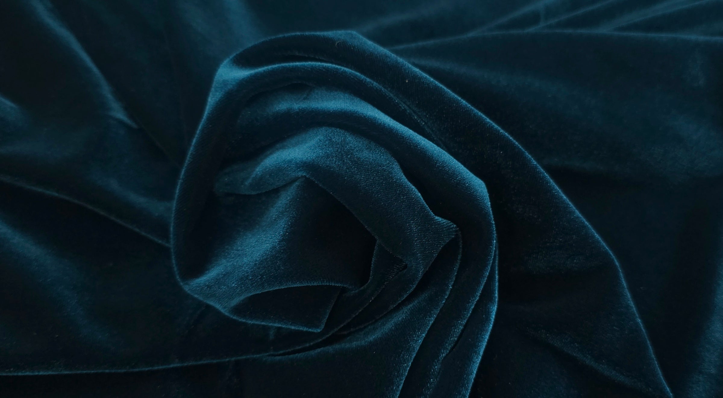 Stretch Velvet Teal