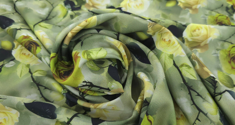 Woven Stretch Polyester Majestic Morning