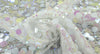 Stretch Sequin Bedazzled White