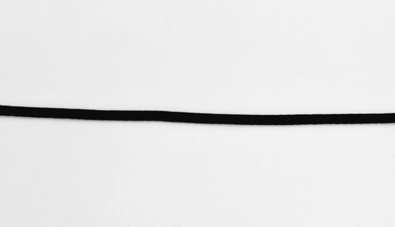 3mm Braided Elastic Black