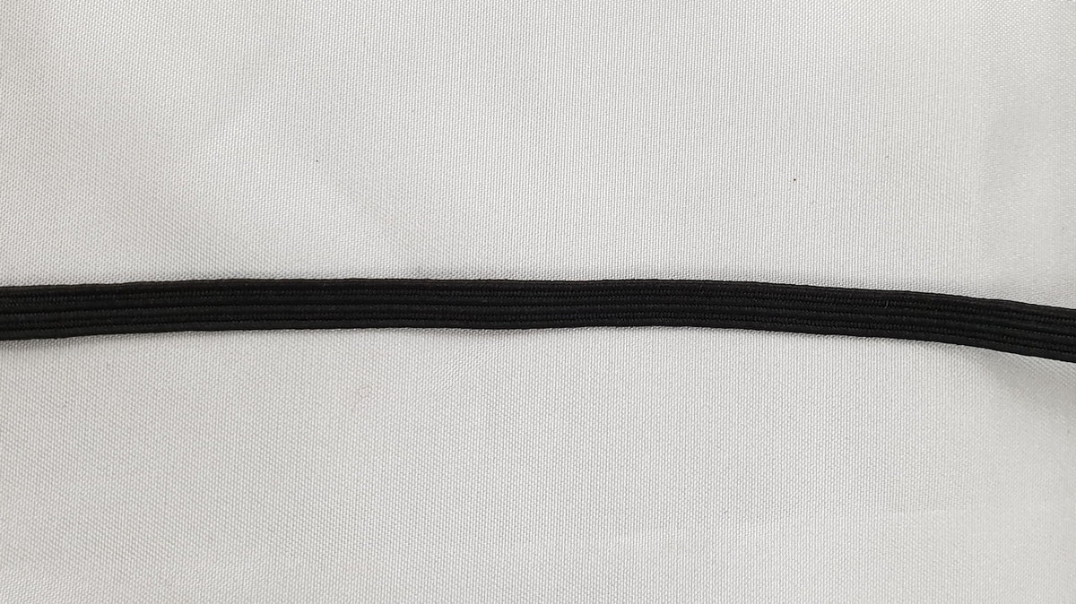 6mm Elastic Black