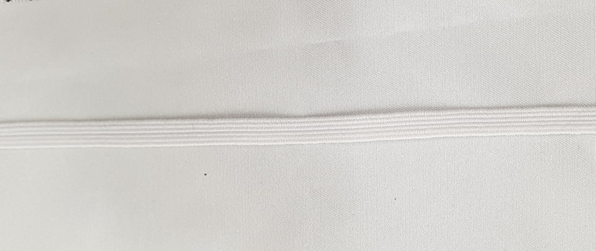 6mm elastic white