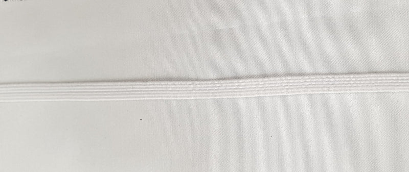 6mm elastic white