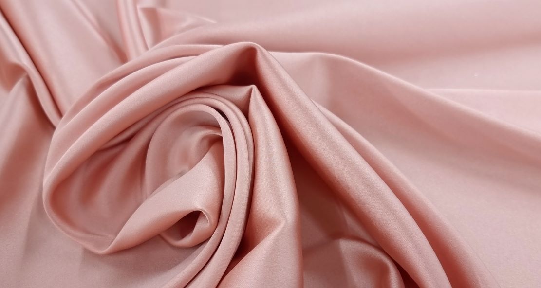 Bella Stretch Satin Vintage Rose