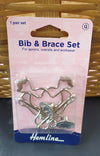 Bib Brace Set Silver