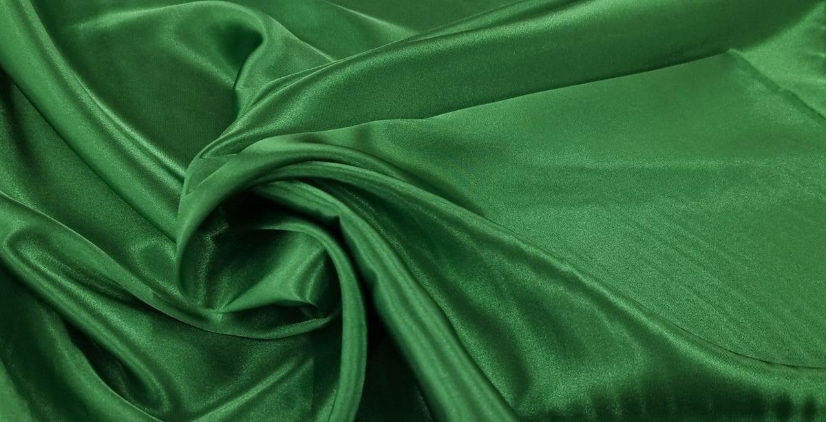 Charmeuse Satin Emerald Green