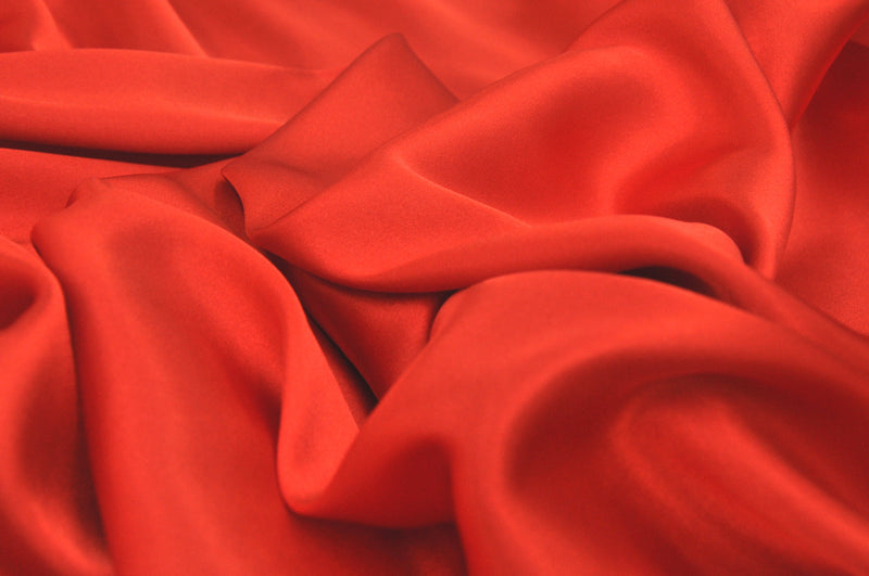 Charmeuse Satin Flame Red