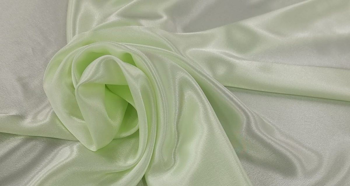 Charmeuse Satin Pale Green