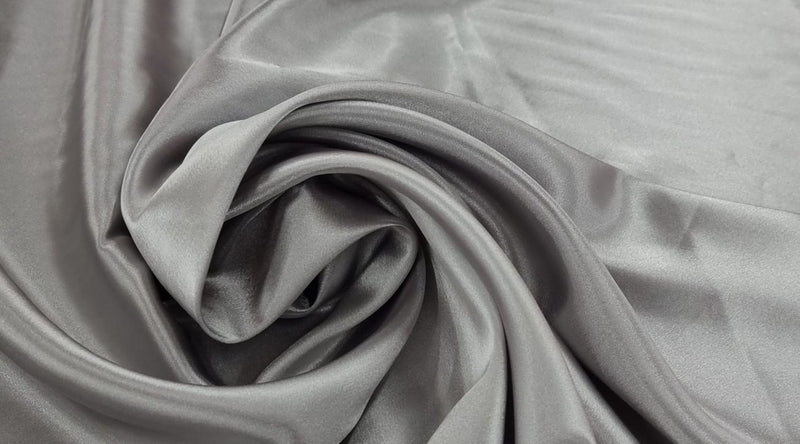 Charmeuse Satin Pearl Grey