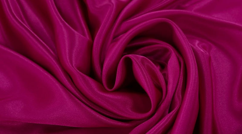 Charmeuse satin hot pink