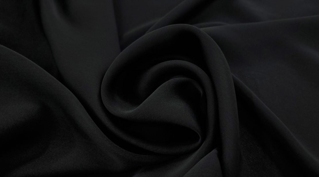 Chiffon Sateen Black