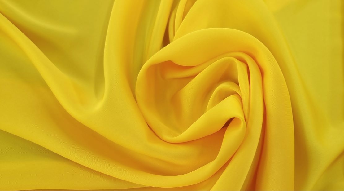 Chiffon sateen yellow