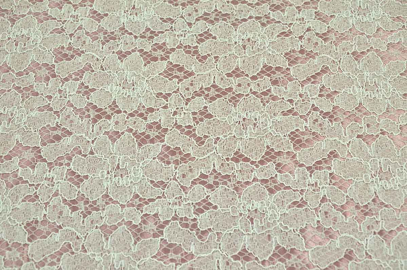 Corded Satin Back Lace Pink