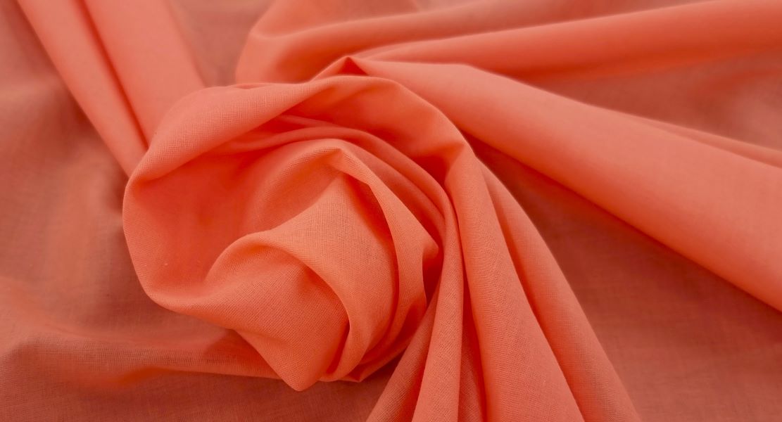 Cotton voile orange