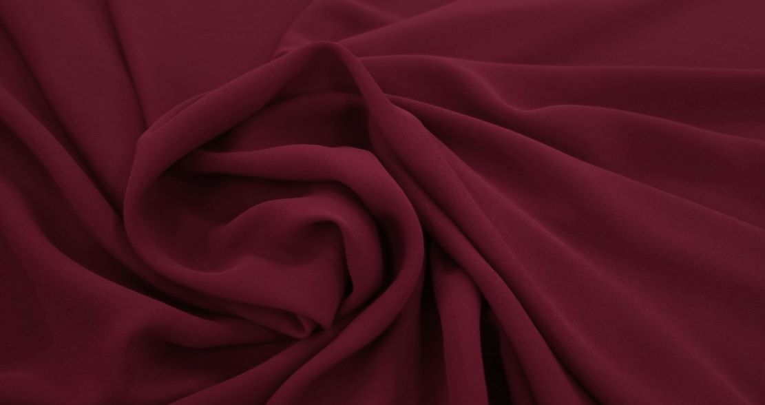 Crepe Georgette Burgundy