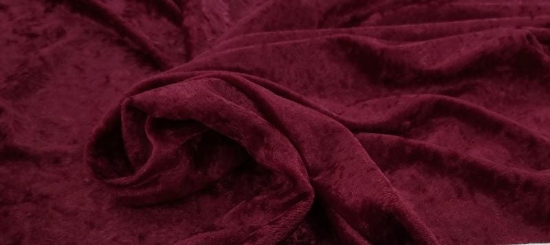 Crushed Velvet Burgundy