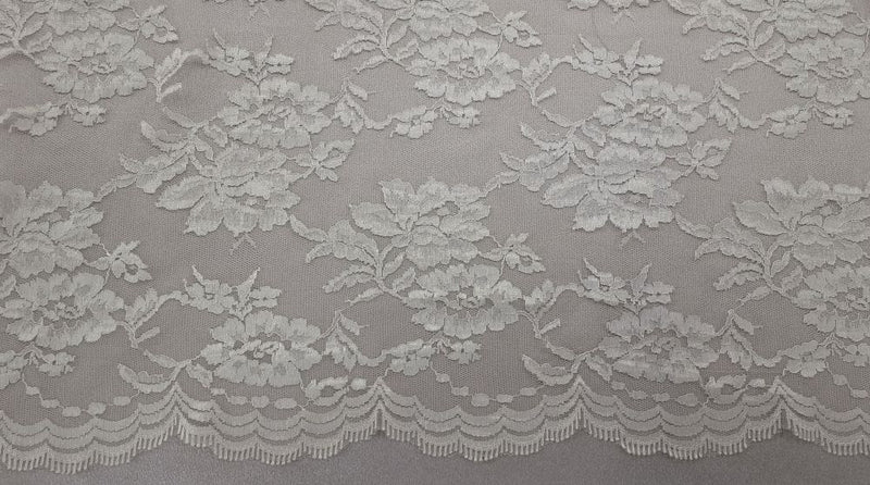 Dainty Floral Lace Silver