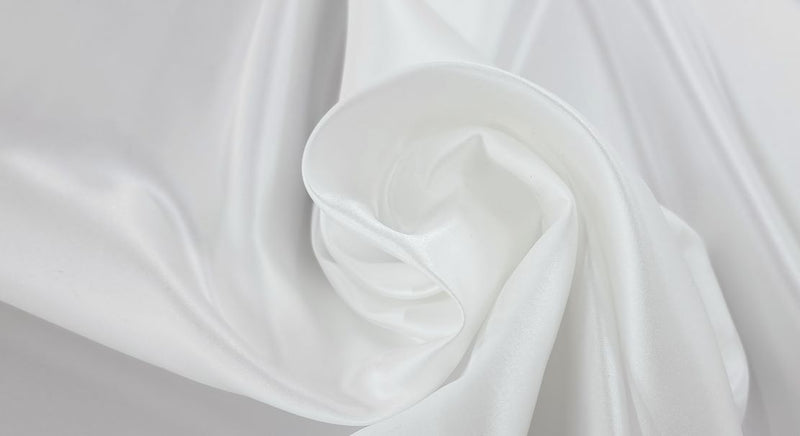 Delustered Satin Silk White