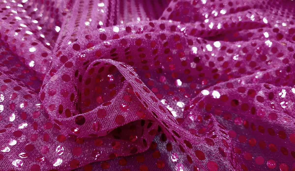 Disco Sequins Cerise