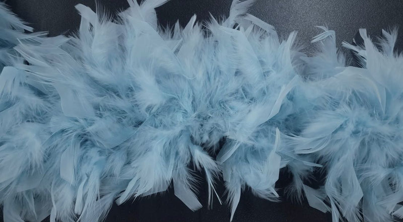 Feather Boa Luxe Baby Blue