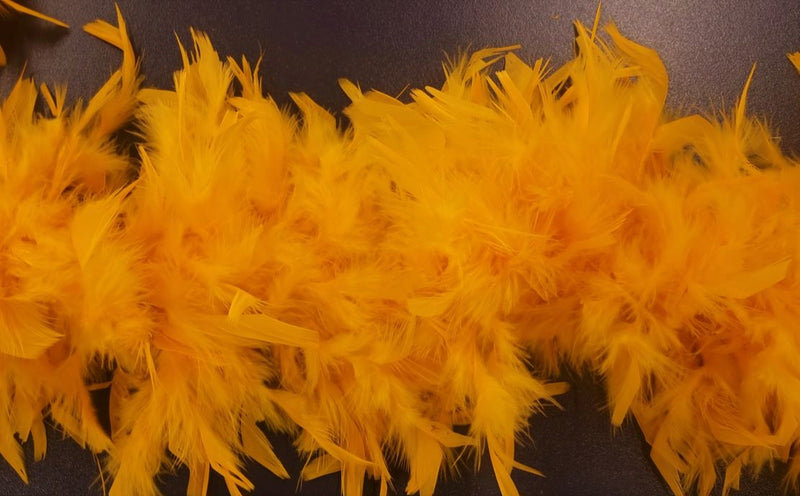 Feather Boa Luxe Gold