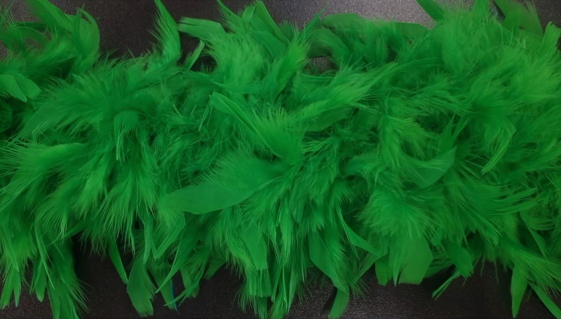 Feather Boa Luxe Green