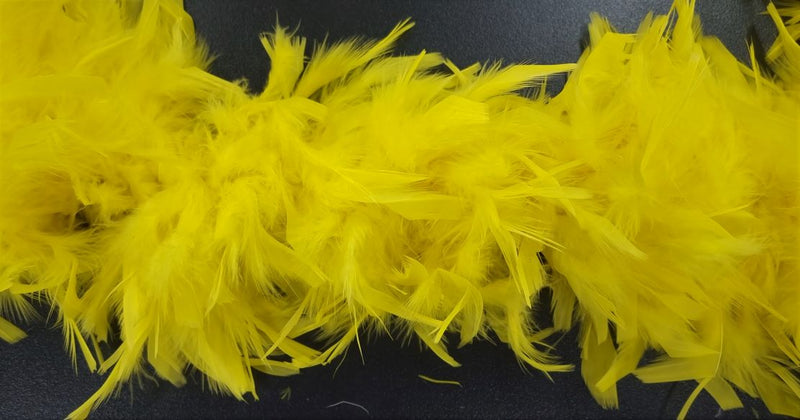 Feather Boa Luxe Yellow