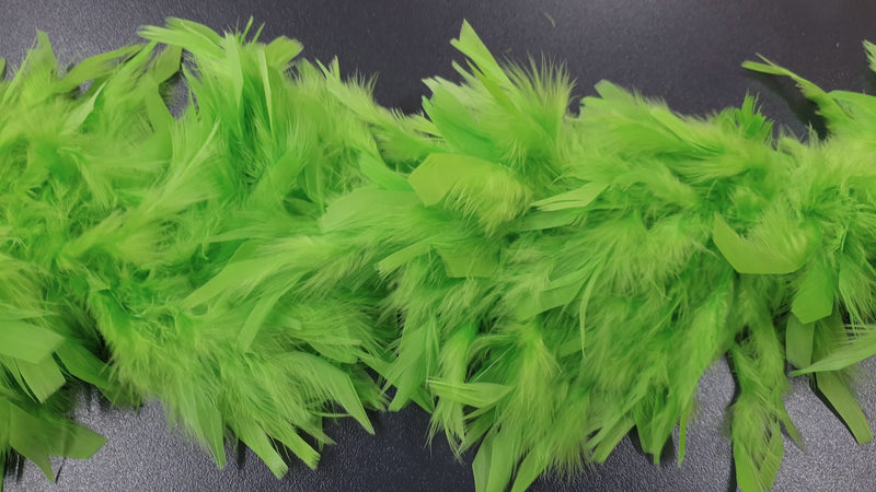 Feather Boa lime