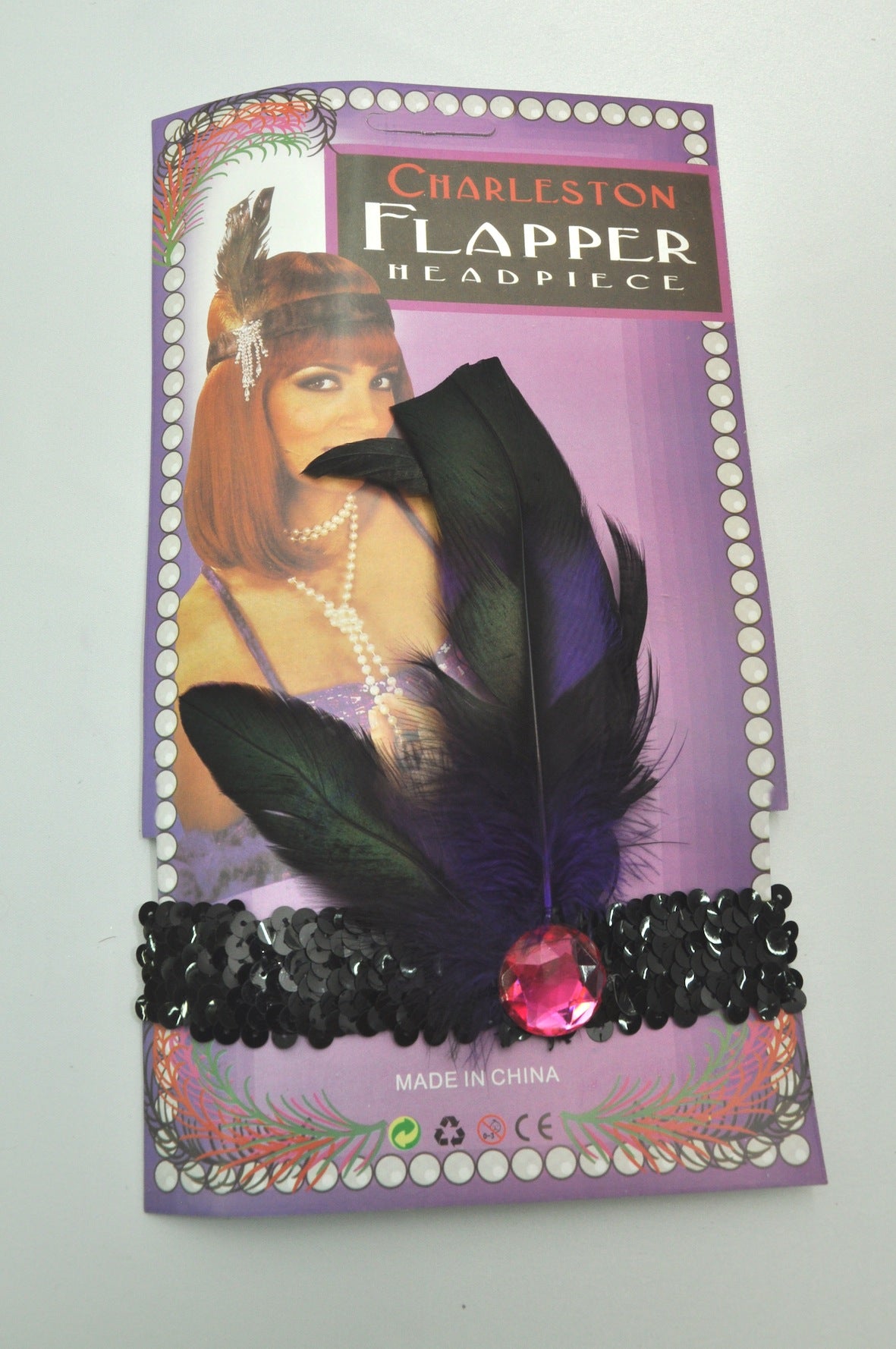 Flapper Headpiece Black