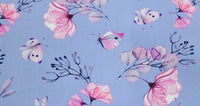 French Terry Spandex Delicate Blooms