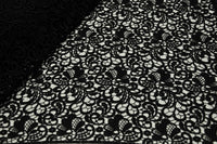 GL-BL.2 Guipure Lace Floral Swirl Black