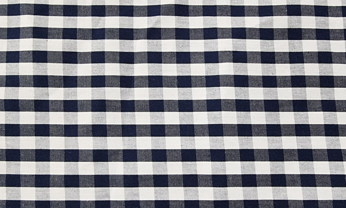 Gingham Navy