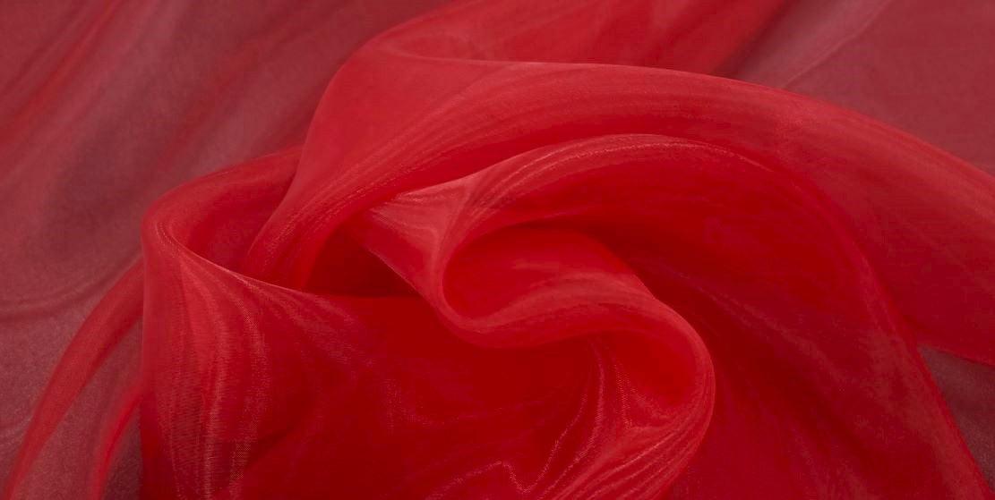 Glass organza red