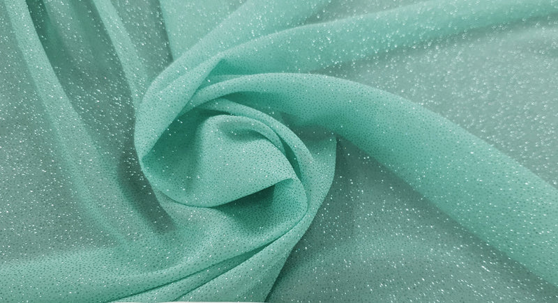 Glitter Chiffon Mint