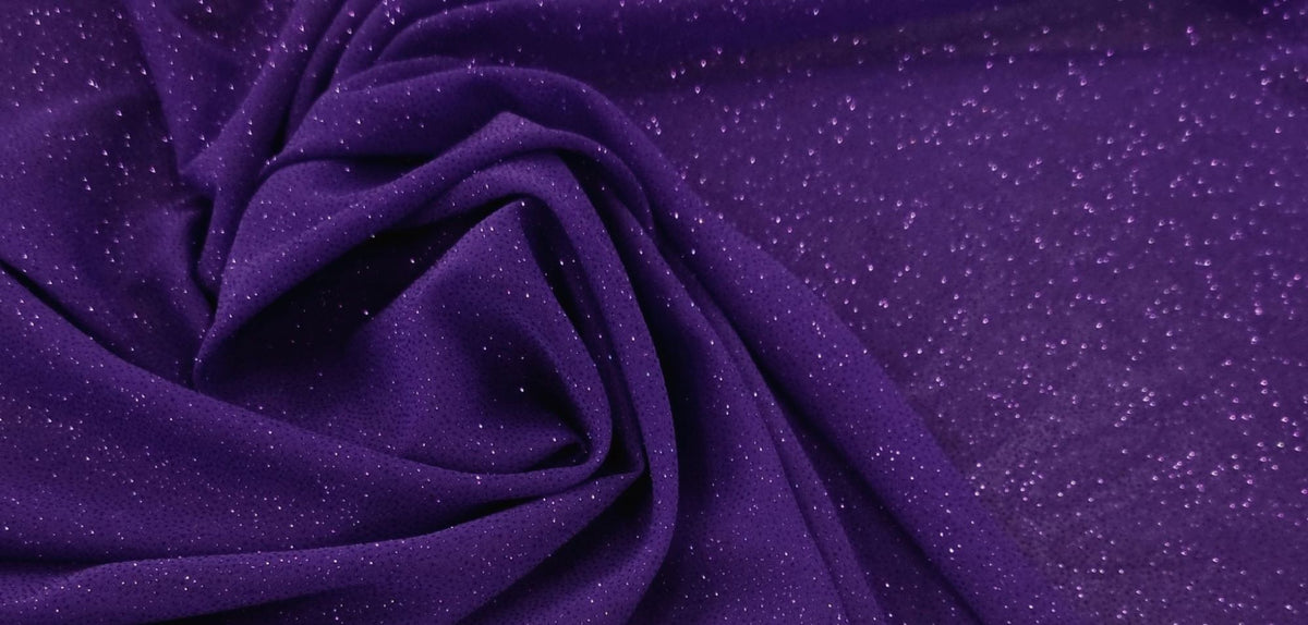 Glitter Chiffon Purple