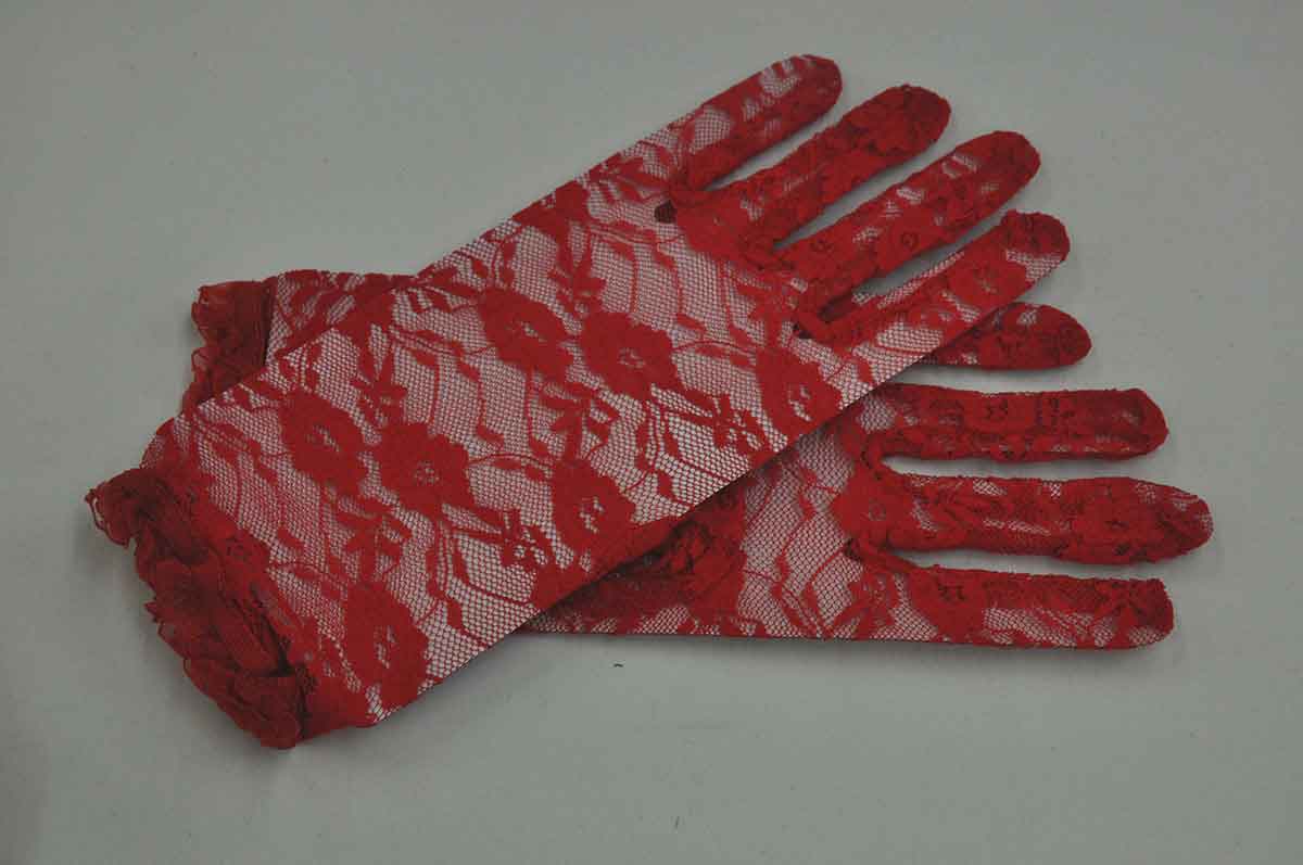 Gloves Lace Red