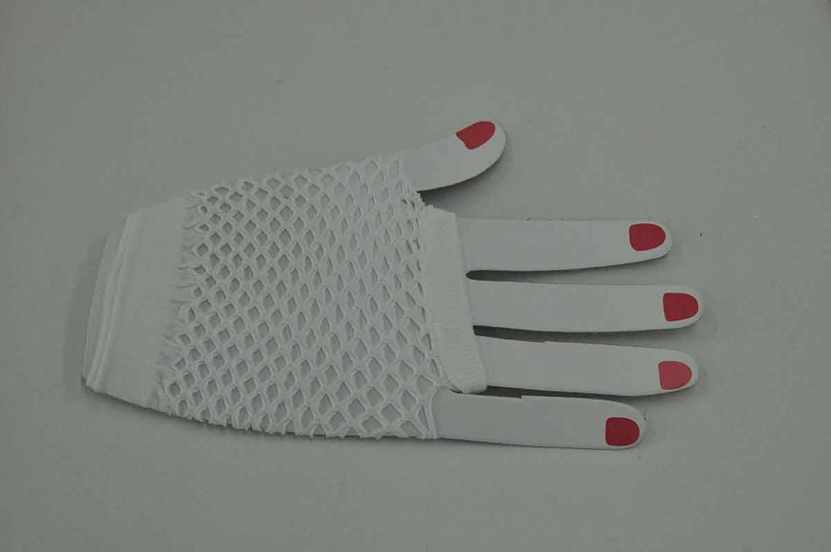 Gloves Mesh White