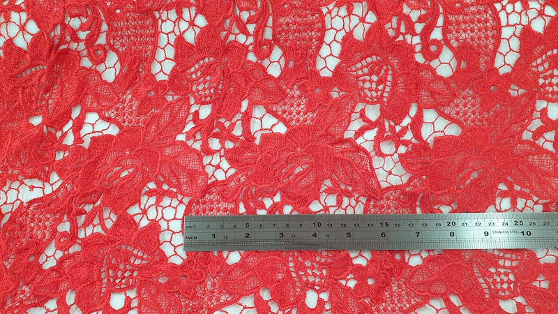 Guipure Lace Majestic Red 2