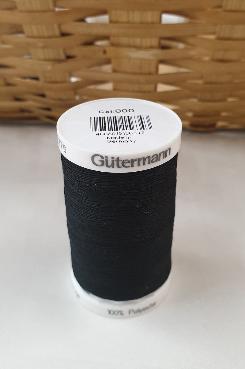 Guttman Thread Gutermann Thread Black 500m – DK Fabrics