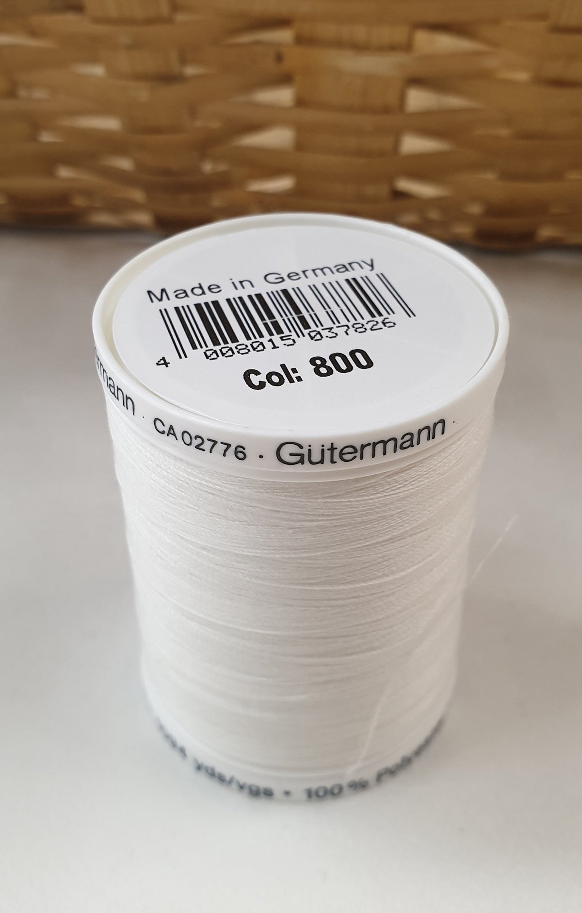 Gutterman Thread White 1000m