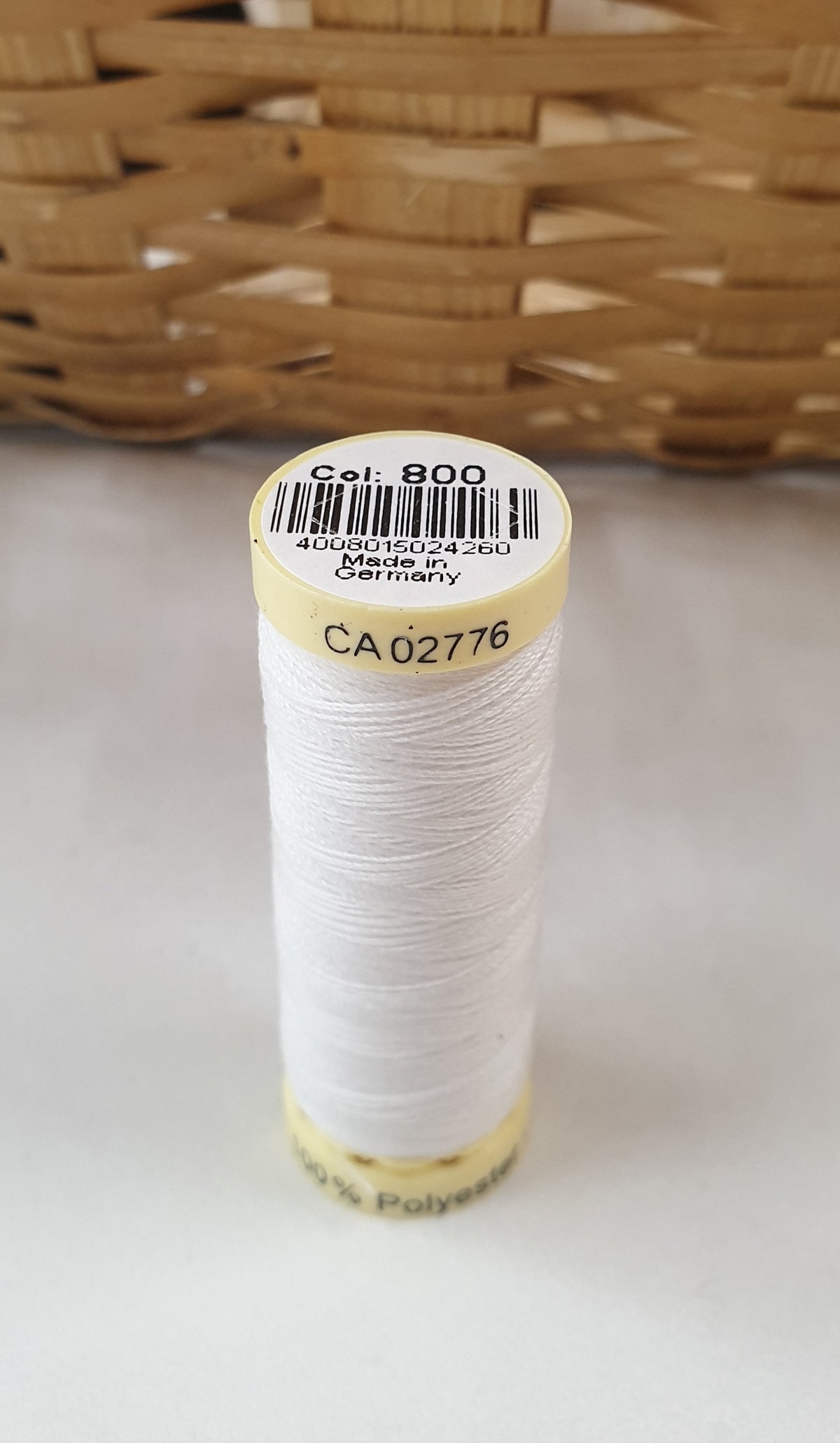 Gutterman Thread White 100m