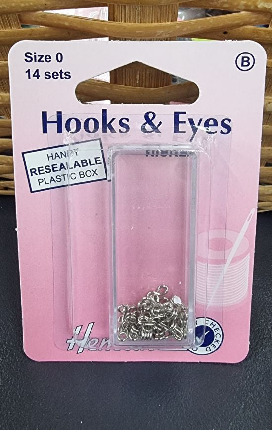 Hook eyes silver size 0