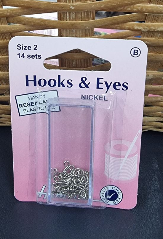 Hook eyes silver size 2